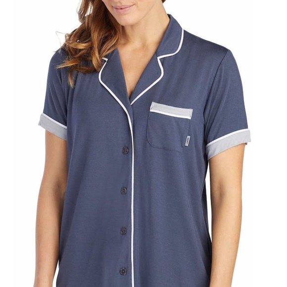 DKNY Womens 2-Piece Notch Collar and Pant Pajama - Picture 3 of 4